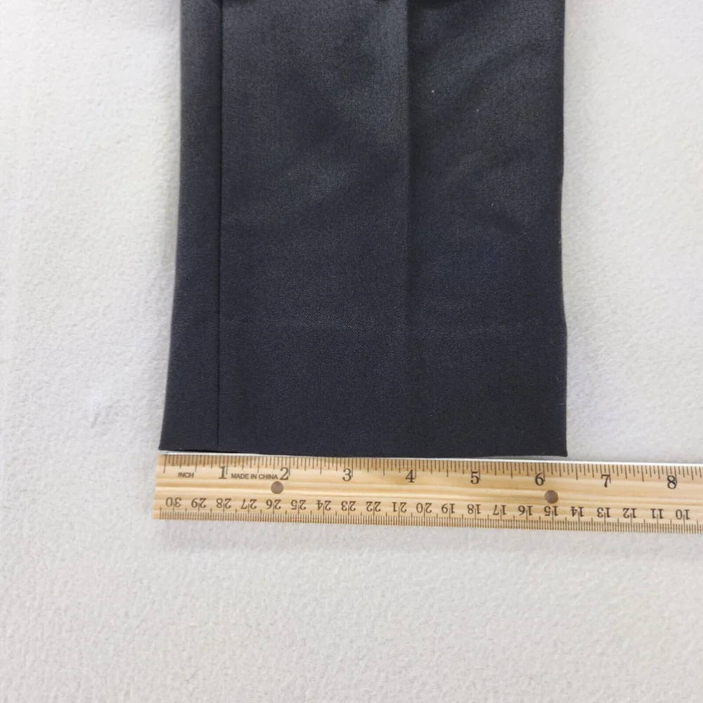 Maria Luisa Biella Collezioni Women Luxury Pants 46 Wool Black Italy US 10 - Picture 7 of 12